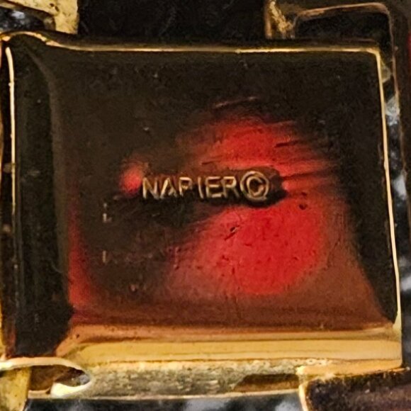 Napier Vintage Triple Strand Layered Necklace - Picture 9 of 12